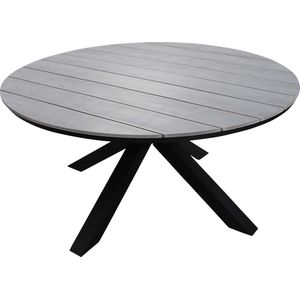 Ronde tuintafel Cyprus ø150cm | Grey | Polywood & Aluminium