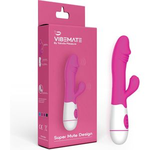 VIBEMATE® by Yaluda - Tarzan Vibrator - Bullet - Rabbit - 30 Standen - Dildo - Mini - Seksspeeltjes - Vibrators voor Vrouwen - Clitoris & G-spot Stimulator - Vibrators - Sex Toys - Roze