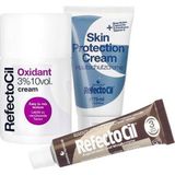 RefectoCil - Wenkbrauwverf Kit 3 - Natuurbruin - Wenkbrauw make-up