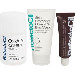 RefectoCil - Wenkbrauwverf Kit 3 - Natuurbruin - Wenkbrauw make-up