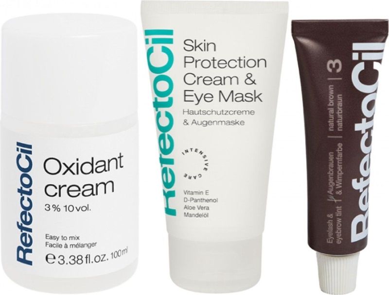 RefectoCil - Wenkbrauwverf Kit 3 - Natuurbruin - Wenkbrauw make-up