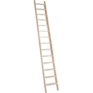 Zoldertrap - 14 treden - Stahoogte 265 cm - Houten ladder - Molenaarstrap - Grenen trap