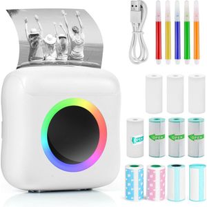 Equivera Mini Printer - Starterpack - Pocket Printers - Draagbare Printer - Mobiele Printer - fotoprinter