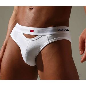 Erotische heren slip soft deluxe - Extra open kruis functie - String voor mannen - Wit - Sexy heren ondergoed - BDSM - Seks