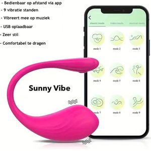 Sunny Vibe - App gecontroleerde intieme vibrator - Roze