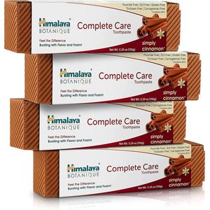 Himalaya Botanique Tandpasta Simply Cinnamon - Vegan - Tandpasta Zonder Fluoride - Gluten Vrij - 4 x 150 g