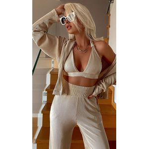 3 Delige Crop Set/Beige/SIRMAZA