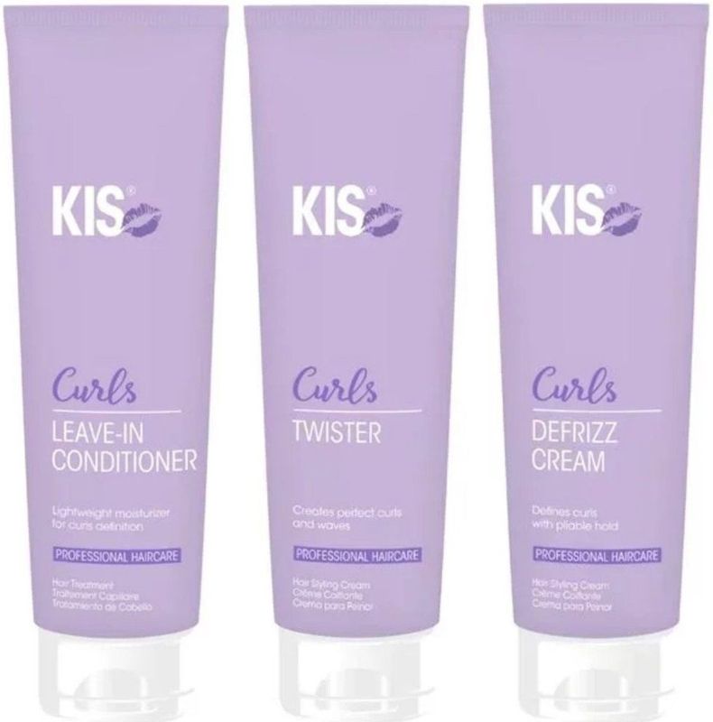 KIS - Curls Control & Care Set - 150ml - Haarcrème - 3-delige Set