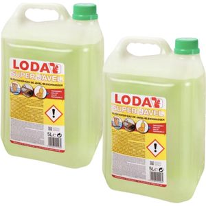 Loda Super Javel 8° -Bleekwater- vloeibaar-desinfecteren-multifunctionele schoonmaakmiddel-2 x 5 Liter Voordeelpakket