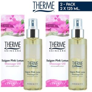 Therme Massage Saigon Pink Lotus - Massage Olie - Voordeelpak - 2 x 125 ml