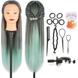 Equivera Oefenhoofd Kappershoofd - Oefenpop Kapper - Oefenhoofd Echt Haar - Human Hair - Oefenhoofd