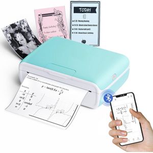Equivera Mini Printer - Starterpack - Pocket Printers - Draagbare Printer - Mobiele Printer - fotoprinter