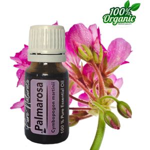 Palmarosa etherische Olie 10 ml | Palmarosa Oil | 100% PUUR | Bio | Essentiële olie Aromatherapie | Olie diffuser | Pure Naturals