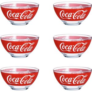 Luminarc Coca Cola Classics Kommetje - Ø13,2 cm - Rood - 6 stuks
