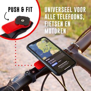 Telefoonhouder voor de fiets - Smartphone fietshouder - GSM Houder - Anti-schok - Wielrennen - Quad Lock Compatibel