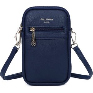 Gallantry - Crossbody - telefoontasje - portemonnee - Mobiele Telefoon - Smartphone - D. Blauw