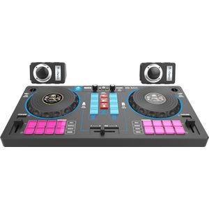 Dj set Kinderen - Mengpaneel voor Kinderen - Soundboard - Mixer - Zwart met Gekleurde Knoppen