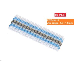 Togadget® - Soldeerhuls - kabelverbinder- krimpkous waterdicht met soldeertin - Solder Seal Wire Butt Connectors - 16-18 AWG - 10st