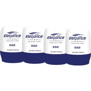 Haarwax Elegance Spider cream - Met toegevoegde melk - | 4 stuks - 4 x 150 ml - Voordeelverpakking
