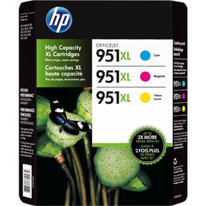 HP - 951XL - Inktcartridges - 3-Kleuren Pack - Cyaan Magenta Geel