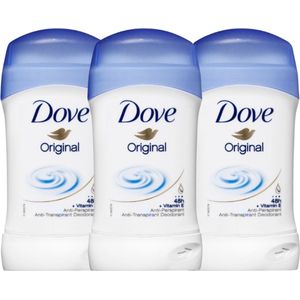 Dove Original Deodorant Stick - 3 x 40ml - Deodorant Vrouw