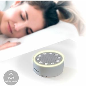 White Noise Machine - White Noise Machine Volwassen - White Noise - Witte Ruis - en 5 Geluiden - 2 lichtmodi - Timer - Oplaadbaar