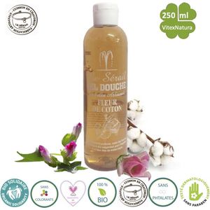 Ambachtelijke pure Marseillezeep Douche en bad gel 250ml | Met katoenbloesem extract | Le Serail | Traditie sinds 1949