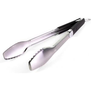 FireTech BBQ-tang Premium - 46 cm RVS - Antislip Handvat met Ophangbeugel - Zware Duurzame Kwaliteit