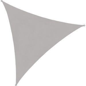 Grijs schaduwdoek | driehoekige UV-bescherming 3 x 3 x 3 m