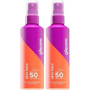 Gleam - Zonnebrand - SPF 50 - Voordeelverpakking 2x200ml
