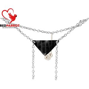 Prachtige String met parels en kettingen | Erotische string | Sexy string | Luxe uitvoering | Verstelbaar | One size | Design string