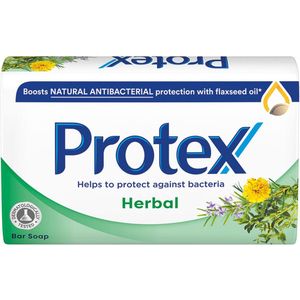 Protex Herbal Handzeep - Antibacteriële zeep met Lijnzaadolie - Voor Hand en Lichaam - Soap - Zeep Blok - 90 g