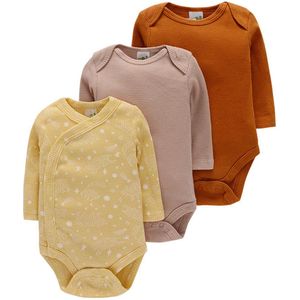 Jumpsuit met lange mouwen voor baby's, set van drie (12M)