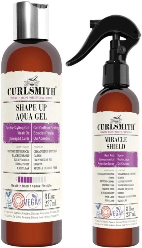 Curlsmith - Shape Up & Protect Duo - 2x237ml - Haarspray