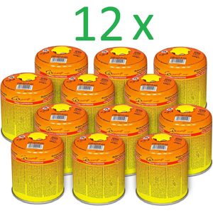 SMH LINE® Gas Cartouche - 12x 300g - Easy Clic - Gas Cartridge - Schroefventiel