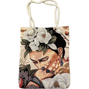 Frida Kahlo Draagtas - -Schoudertassen - Handtassen - Katoen tas - Gobelin tas - Stoffentas, Gobelin Tapestry Bags,
