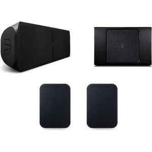 Bluesound Pulse Soundbar+ - Pulse sub+ en Pulse flex 2i - Zwart