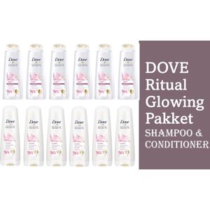 Dove - Mix Pack Glowing Ritual - Shampoo - 6 x 250 ml - Conditioner - 6 x 200 ml