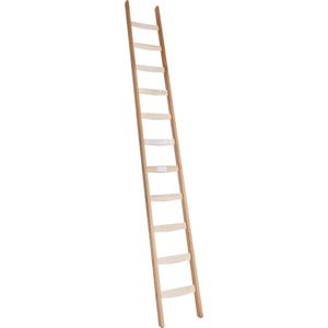 Enkele ladder hout - 21 treden/sporten - Stahoogte 538 cm - Houten trap