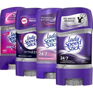 Lady Speed Stick Foxy Ladies Deodorant Collection - 4 x 65 g Gel - Geschenkset Vrouw - Deodorant Voordeelverpakking