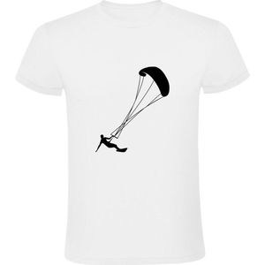 Kitesurfen Heren T-shirt - kiter - kitesurfer - kiteboarder - windsurfen - watersport - vlieger