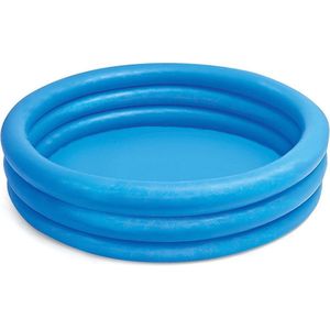 Intex - Opblaasbaar zwembad - 3 Rings - 114 cm - opblaaszwembad - blauw