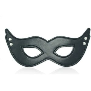 PU Lederen oogmasker - BDSM Masker - Erotisch kostuum - Bondage party - Maskerade - Gezicht - Elastische band - One size - Hoge kwaliteit