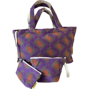 Mycha Ibiza - strandtas - Ibiza tas - jacquard katoen - gratis - toilettas - Myc24011