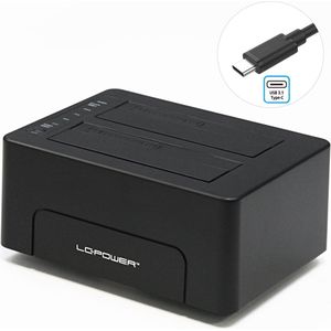 External Storage - USB 3.1 Gen 2 - Dual Bay Docking Station - Harde Schijf - Voor 2,5 inch en 3,5 inch SATA