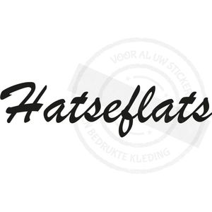 Auto sticker Hatseflats | Wit | 10cm | Stickertoko.nl
