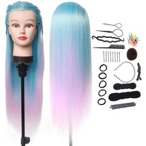 Equivera Oefenhoofd Kappershoofd - Oefenpop Kapper - Oefenhoofd Echt Haar - Human Hair - Oefenhoofd