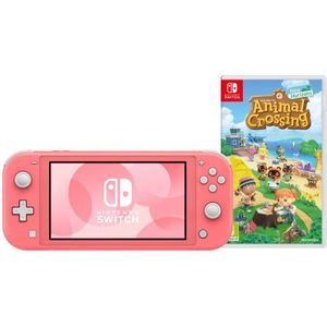 Nintendo Switch Lite Koraal + Animal Crossing New Horizons