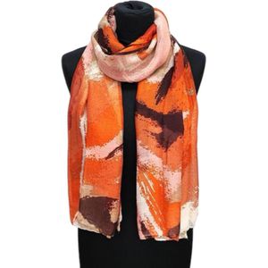 Lange Dunne Sjaal - Oranje - 180 x 80 cm (234)