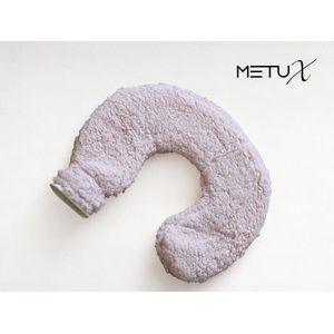 MetuX® - Nek Kruik - Warmwaterkruik - Kruik - Nek Warmer - 1L inhoud - Roze Warmwaterkruik - Inclusief Imitatiebont Hoes - Nekwarmer – Nekkruik - Warmtekussen - Lange Kruik - Nekkruik Met Hoes - Warmtekussen - Kruik Roze